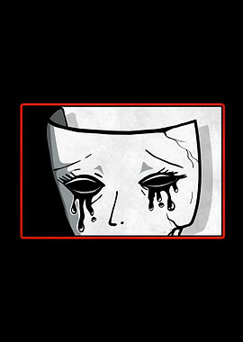 Theater Mask Sad Emo Goth