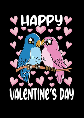 Valentines Day Couple Bird