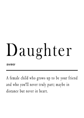 Daughter Definition Print