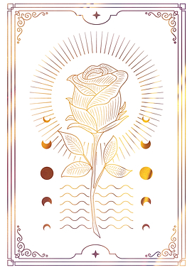 Tarot Rose flower moon