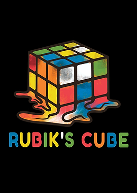 Melting rubiks cube