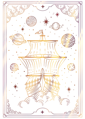 Tarot ship floating space