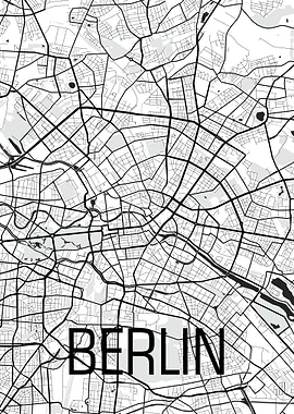 GERMAN CAPITAL MAP ART