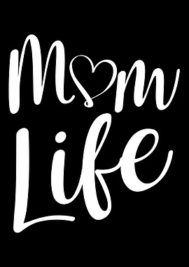 Mom Life Heart Parenting C