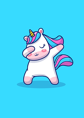 Cute Unicorn Dabbing