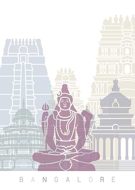 BANGALORE SKYLINE POSTER