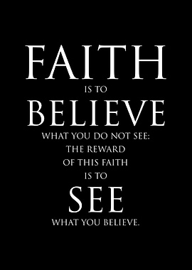 To Believe Is To See