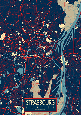 Strasbourg City Map Hope