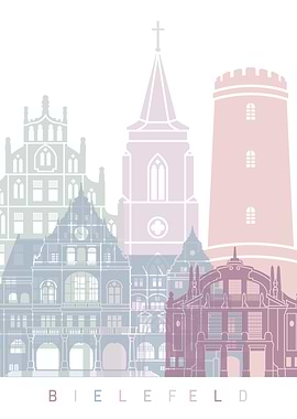 BIELEFIELD SKYLINE POSTER