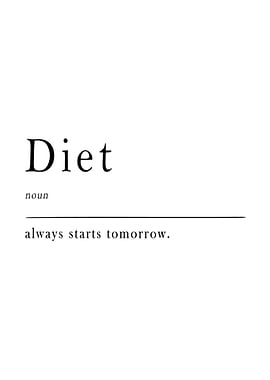 Diet Definition Print