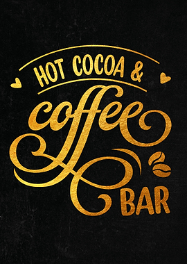 Hot cocoa coffee bar