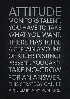 Attitude vs Talent