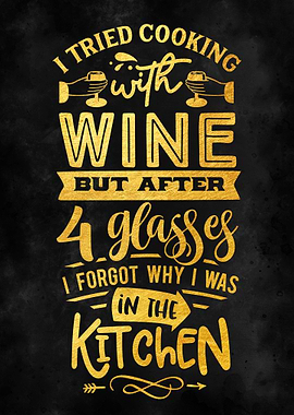 I tried cooking with wine