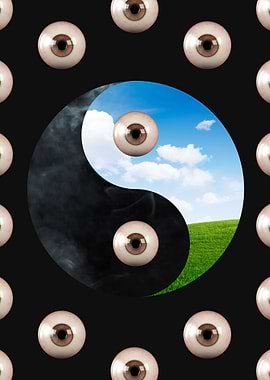 Weirdcore Ying Yang Eye