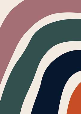 Colorful Boho abstract art