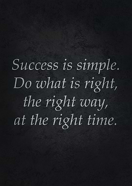 Success Is Simple