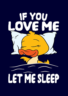 Love Me Let Me Sleep Duck