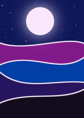 Dreamy Abstract Moonlight