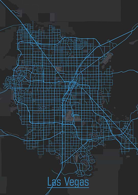 Las Vegas Maps art