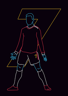 retro football player