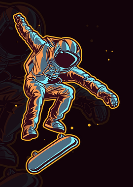 Astronaut Skateboard