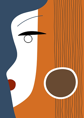 Woman face contemporaryart