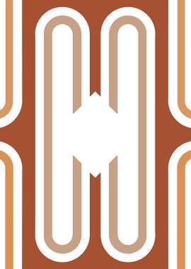 Abstract vintage geometric