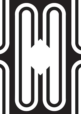 Geometric black and white