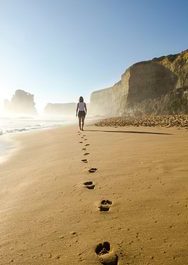 Footprints on the Beach