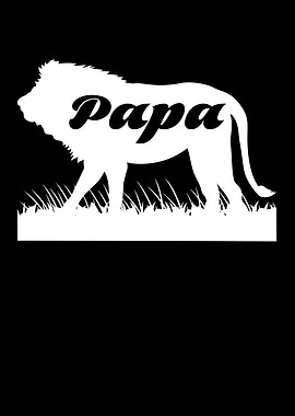 Fathers Day Papa Lion