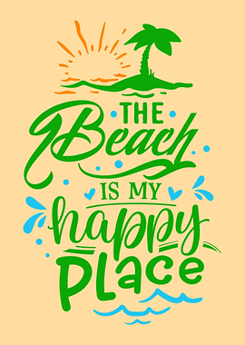 The beach is my happy