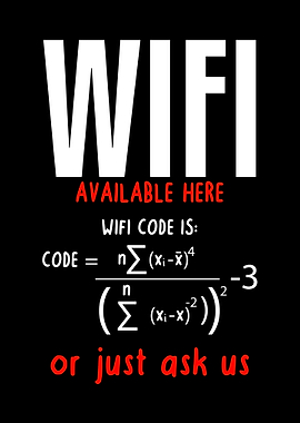 WIFI Sign Wall Art Decor