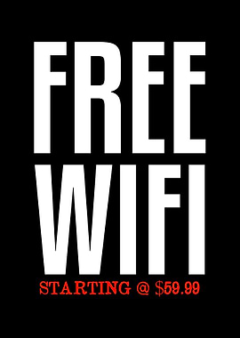 WIFI Sign Wall Art Decor