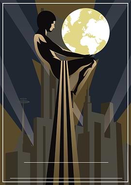 Art deco statue