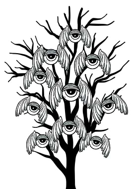 Weirdcore Eye Tree Of Life