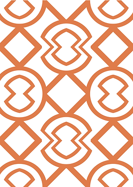 Orange geometric pattern