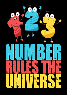 Universe Rules Black White