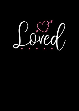 Loved heart valentines day