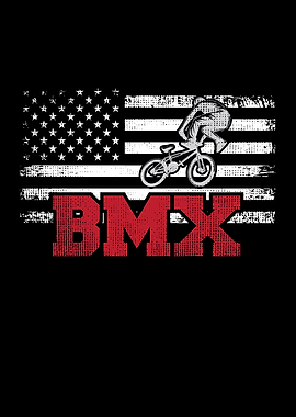 BMX American Flag Biker