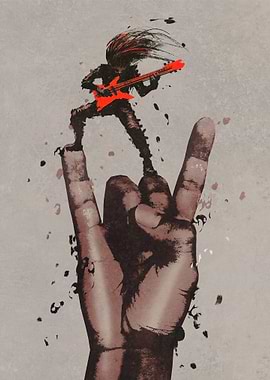 Rock and roll hand