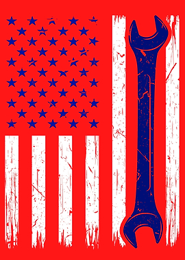 4th July Mechanic Wrench