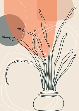 Flower vase modern art