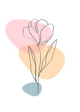 Aesthetic botanical poster