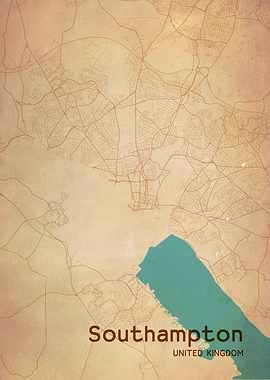 Southampton City Map UK