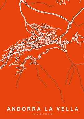 ANDORRA LA VELLA Map