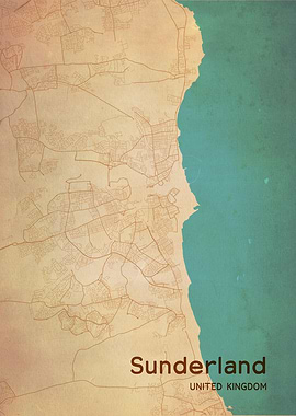 Sunderland City Map UK