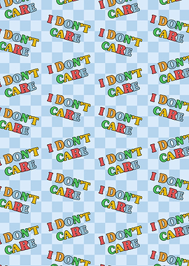 Kidcore I Dont Care Retro