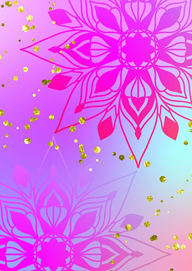 Fantasy Mandala Glitter 06