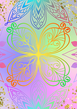 Fantasy Mandala Glitter 11