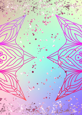 Fantasy Mandala Glitter 08